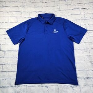 Under Armour UA MENS XL Ritz Carlton Lake Tahoe Golf Club Loose Polo Shirt Blue